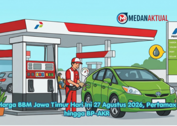 Harga BBM Jawa Timur Hari Ini 27 Agustus 2026, Pertamax hingga BP-AKR