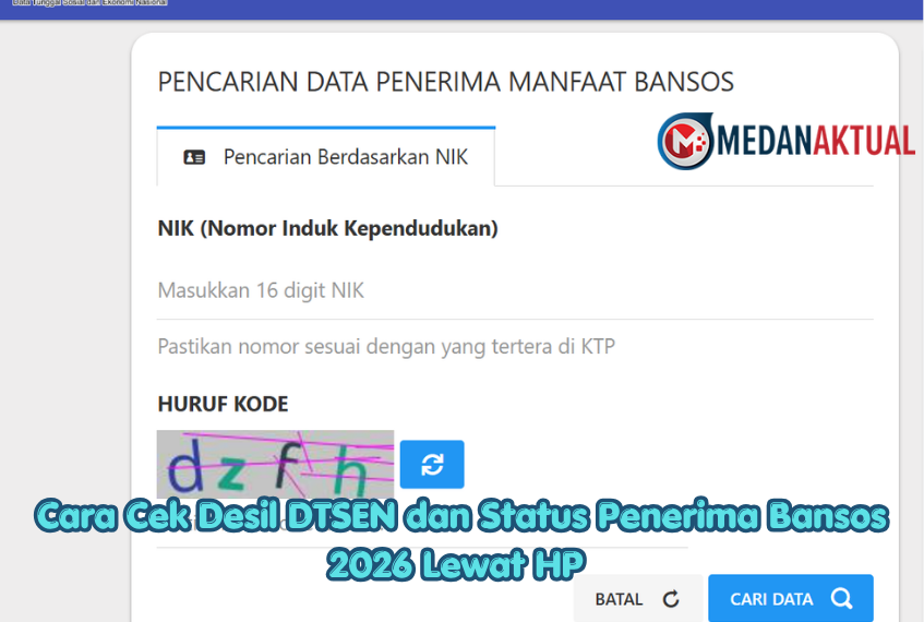 Cara Cek Desil DTSEN dan Status Penerima Bansos 2026 Lewat HP