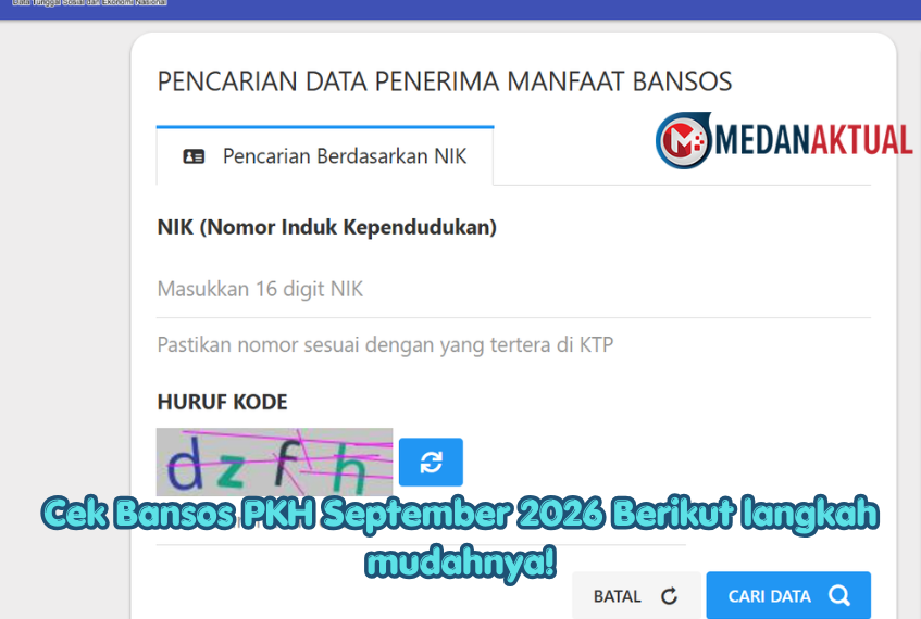 Cek Bansos PKH September 2026 Berikut langkah mudahnya!