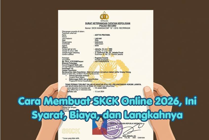 Cara Membuat SKCK Online 2026, Ini Syarat, Biaya, dan Langkahnya