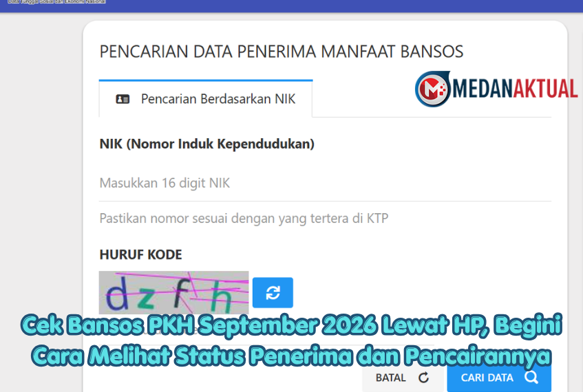 Cek Bansos PKH September 2026 Lewat HP, Begini Cara Melihat Status Penerima dan Pencairannya