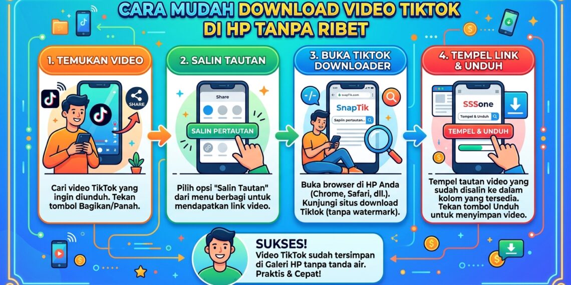 Cara Download Video TikTok melalui HP Tanpa Ribet