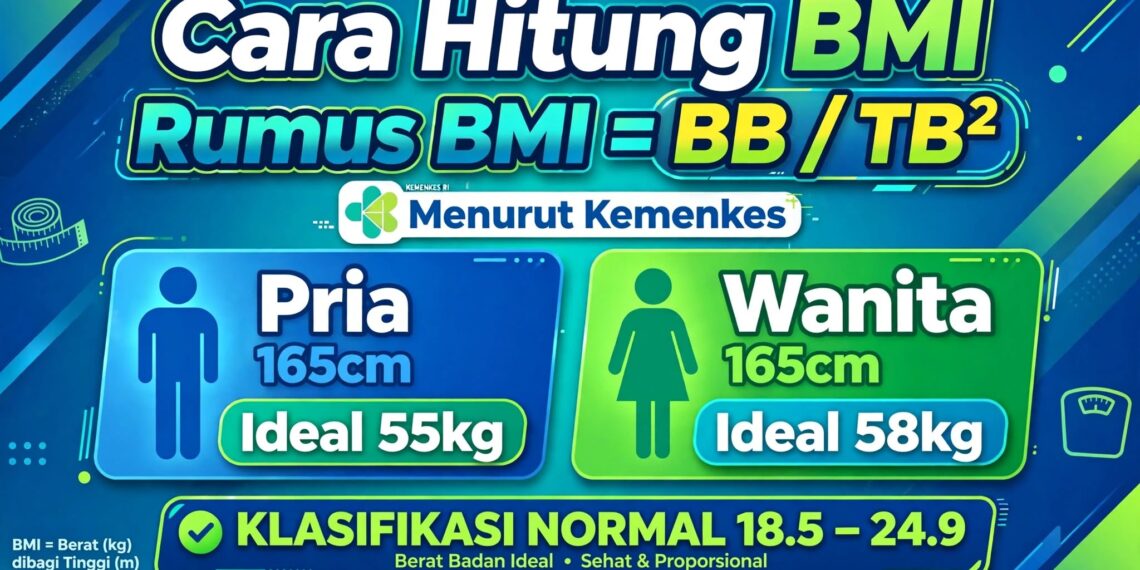 Cara Hitung BMI Untuk Berat Badan Ideal Pria & Wanita Kemenkes